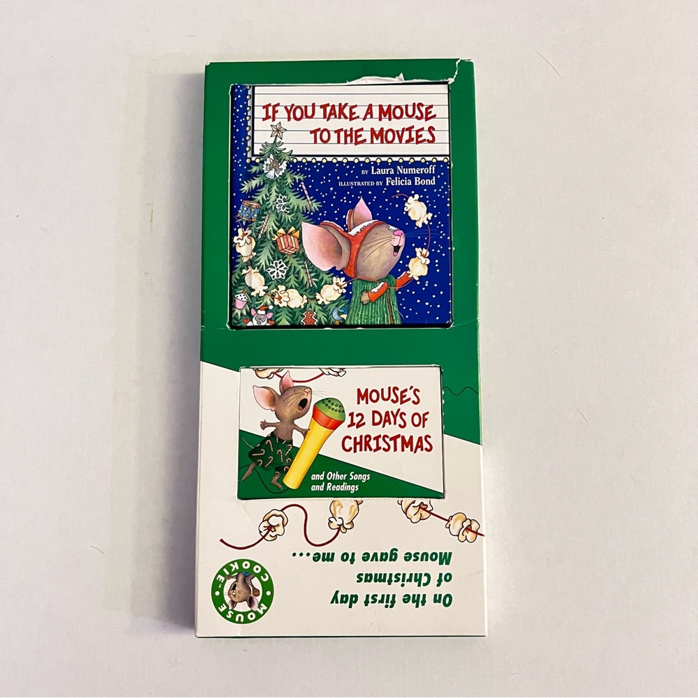 Audiobook Cassette Give a Mouse a Cookie Christmas Book Set